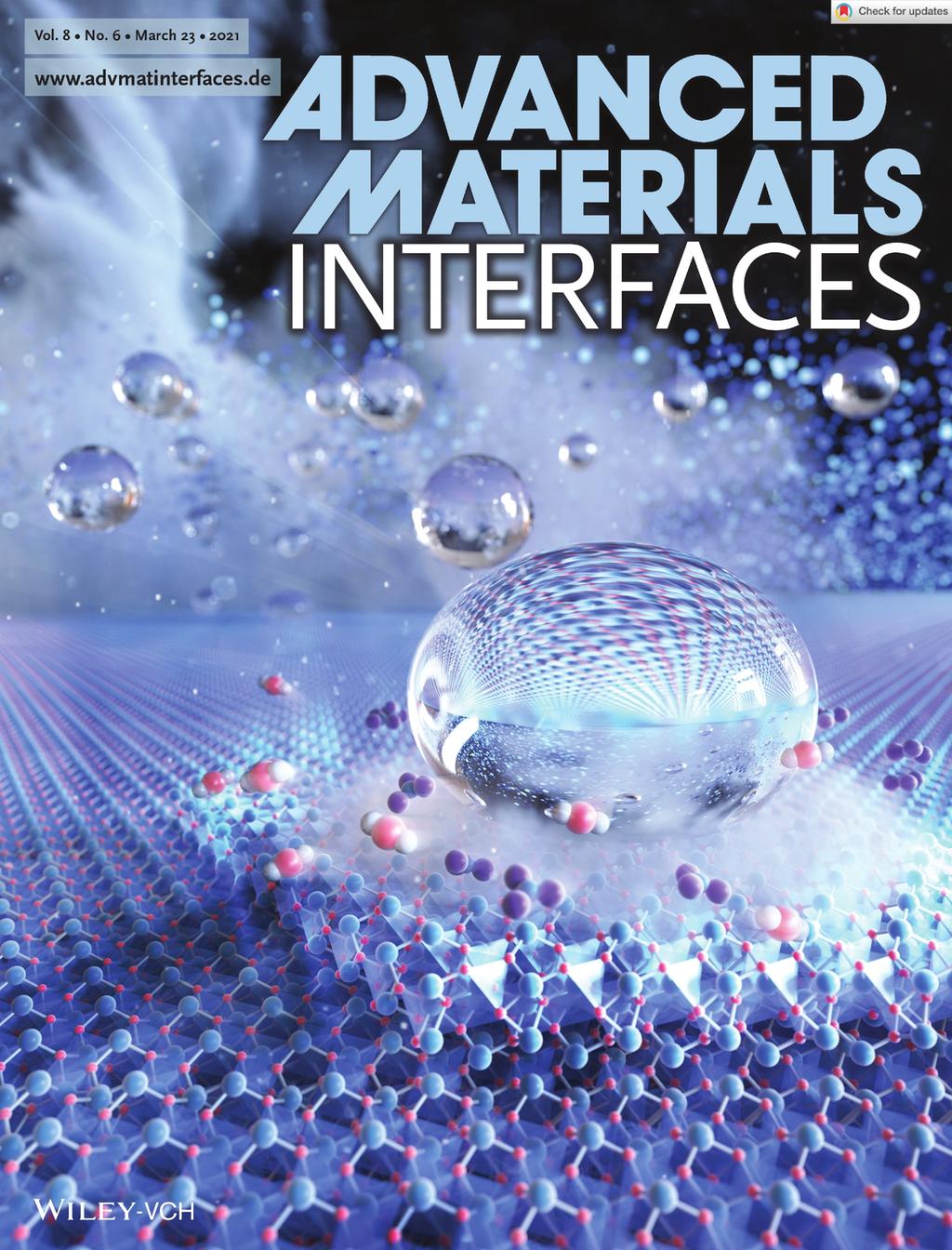 어드밴스드 머티리얼즈 인터페이스(Advanced Materials Interfaces)에 3월 23일 표지논문